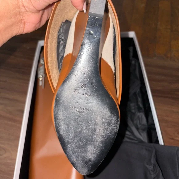 ICONIC Givenchy Shark Lock Boots Tan Leather Size 39 Discontinued Worn Once - Picture 5 of 13